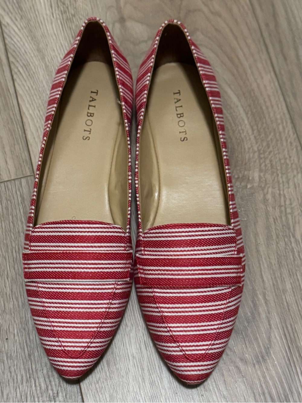 Talbots Francesca Driving Stripe Women's Moccasins Sz. 10M - Picture 3 of 8